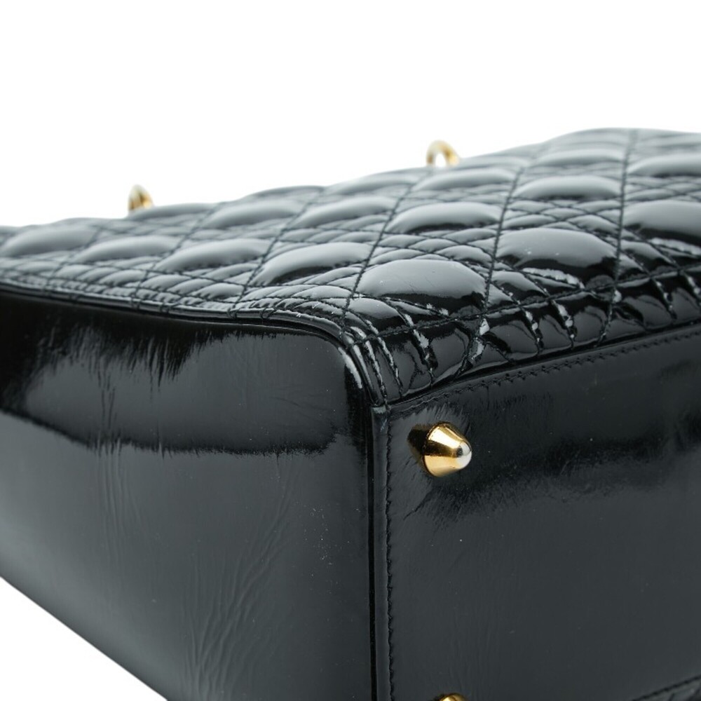 CHRISTIAN DIOR Black Leather Shoulder Bag - Picture 7 of 10
